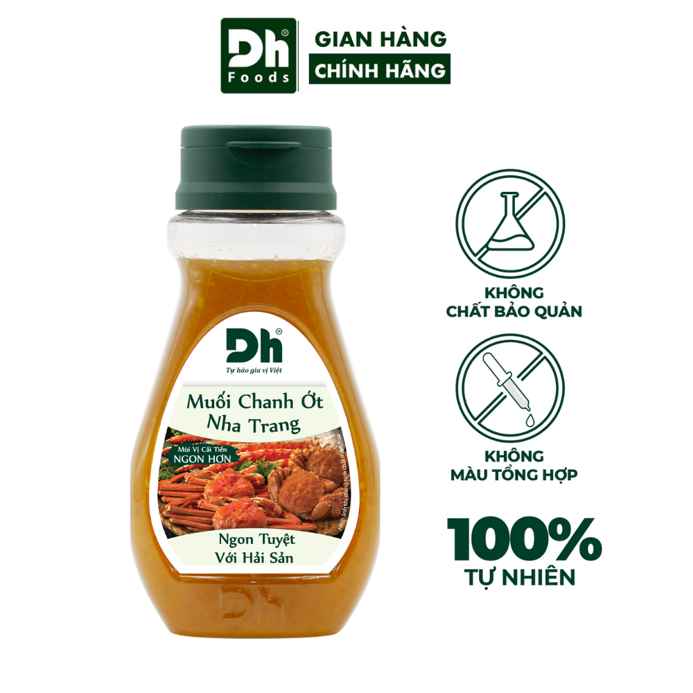 Muối Chanh Ớt Nha Trang 200g Dh Foods Muối chấm hải sản, thịt nướng chua cay