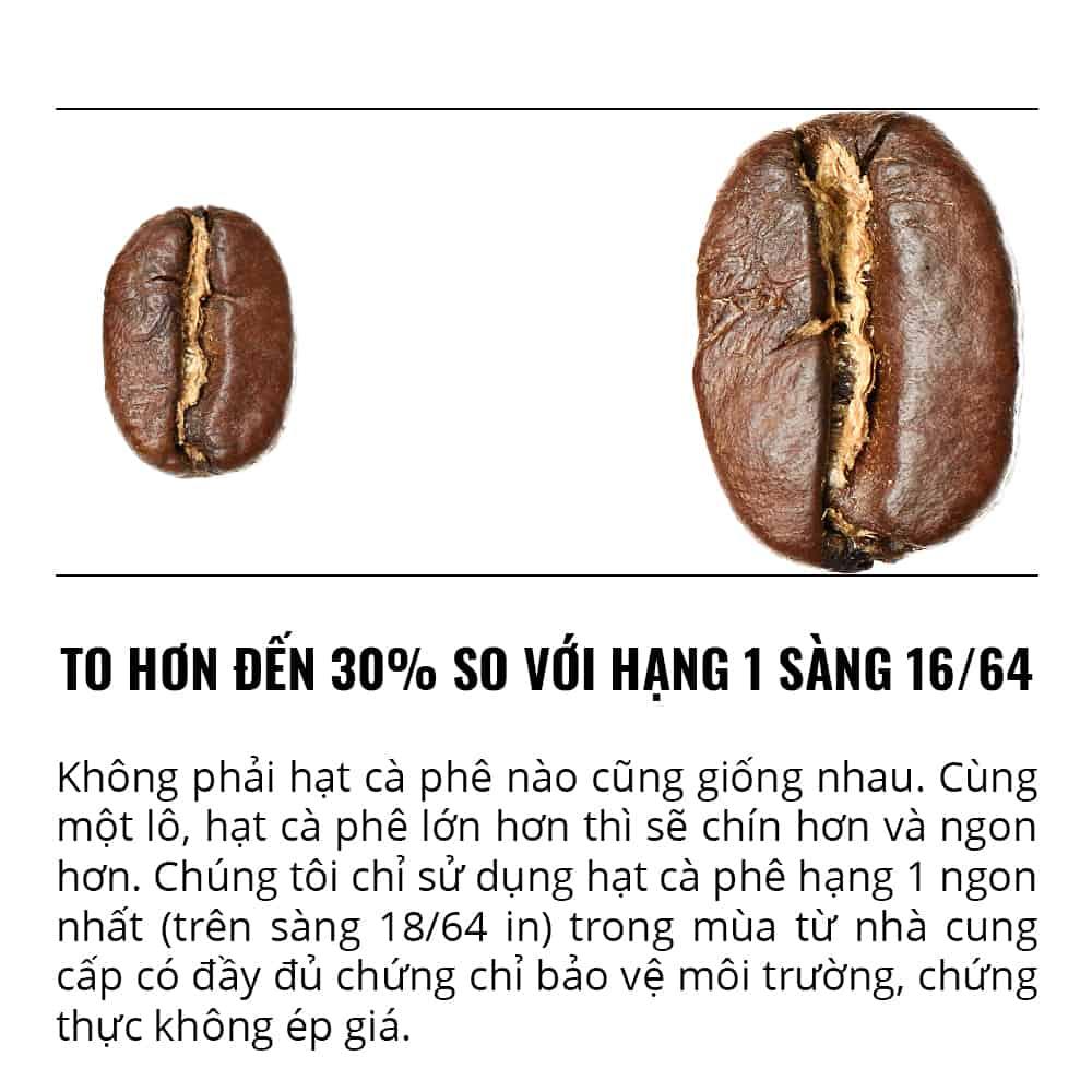 908g cà phê bột thunder no.3 pha phin gu việt - 1864 café 2