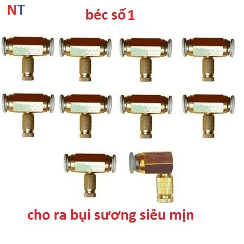 Combo 10 béc phun sương làm mát bằng đồng số 1 béc phun sương béc phun sương tưới lan béc phun sương tưới cây béc phun sương đồng béc phun sương số 4 bép phun sương bép phun sương tưới lan đầu bép phun sương bộ bép phun sương