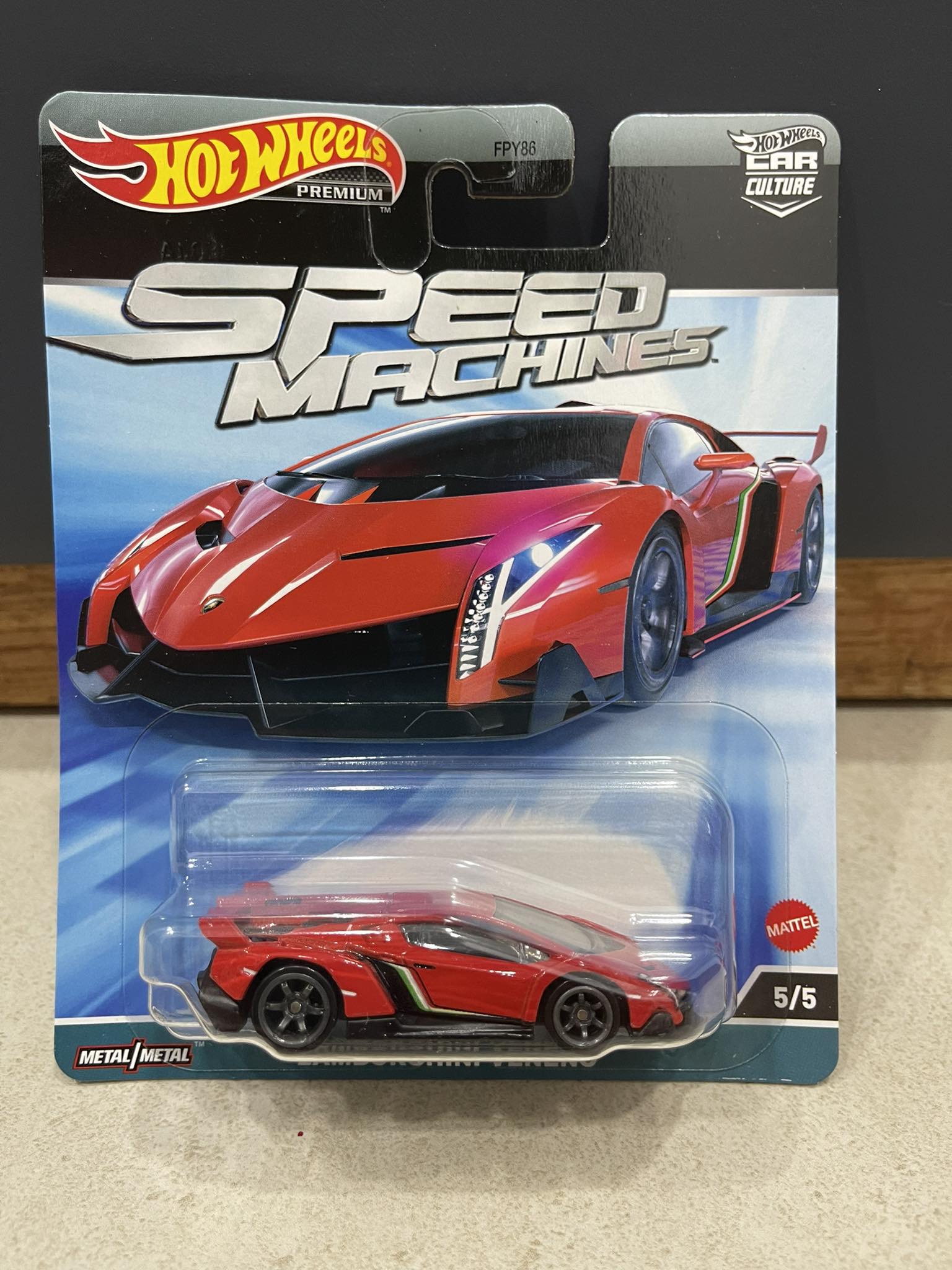 Xe mô hình đồ chơi Hotwheels 1 64 - SPEED MACHINE -Lamborghini Veneno