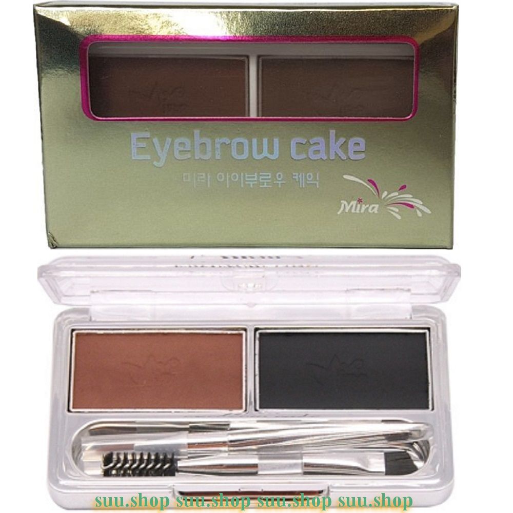 Bột kẻ mày 2 ngăn Mira Eyebrow Cake Hàn Quốc 7g