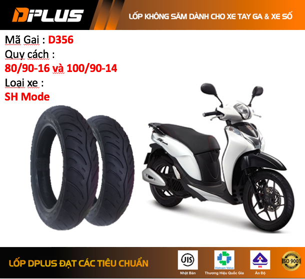 Vỏ (lốp) Honda SH Mode DPlus không ruột
