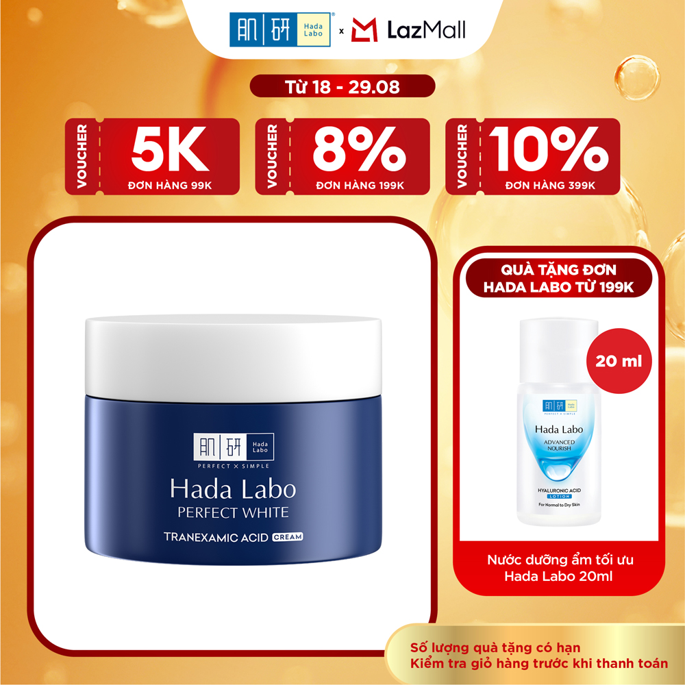 Kem dưỡng trắng Hada Labo Perfect White Tranexamic Acid Cream 50g