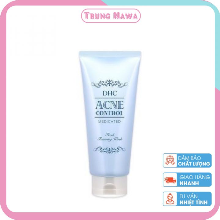 Sữa rửa mặt ngừa mụn dhc acne control fresh foaming wash 130g
