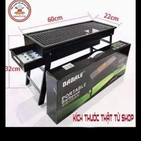 Bếp nướng than hoa loại dài mẫu mới 2020 dành cho 6 đến 10 người ăn,Bếp nướng than hoa gấp gọn,Bếp nướng ,Bếp nướng than hoa kích thước 60x32x22cm,bếp nướng