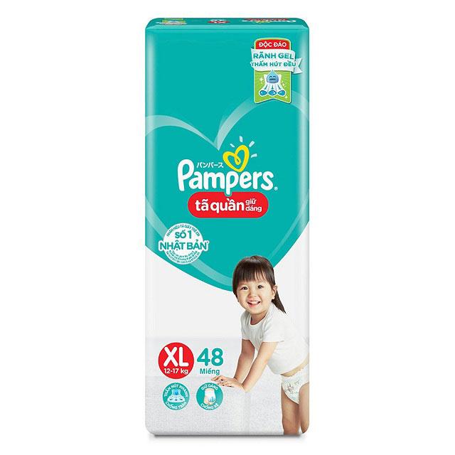 Tã quần Pampers M60/L54/XL48/ XXL44 giữ dáng