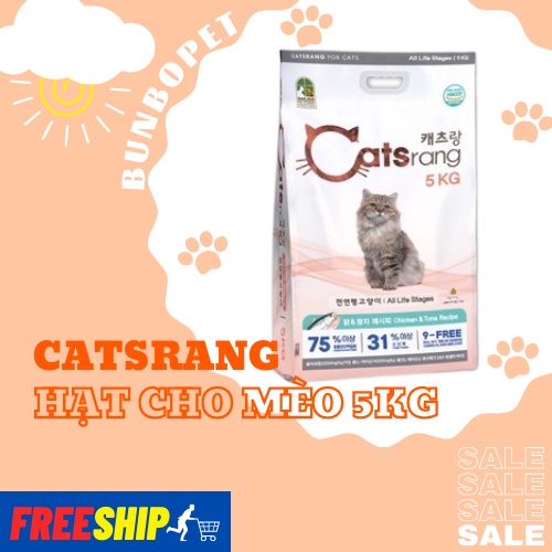 Catsrang 5kg - hạt cho mèo mọi lứa tuổi bao nguyên 5kg