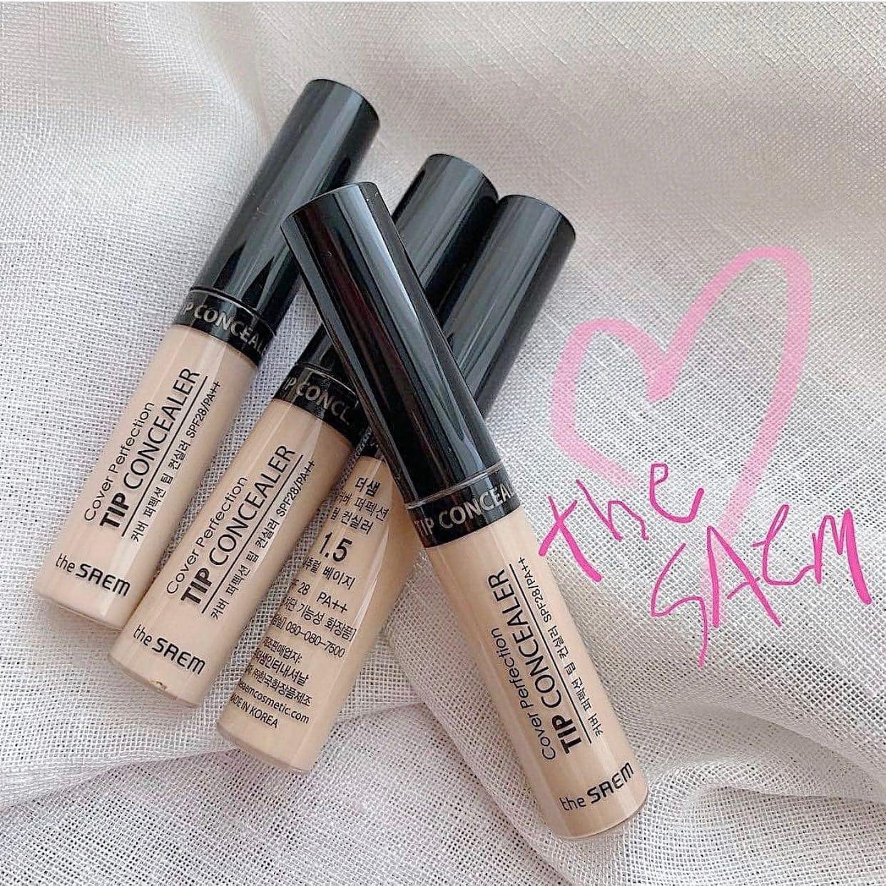 Che khuyết điểm the saem cover perfection tip concealer