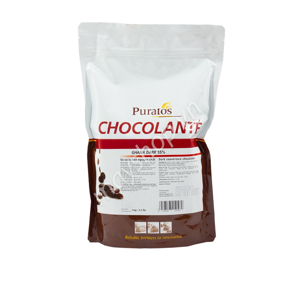 Socola đen puratos 55%