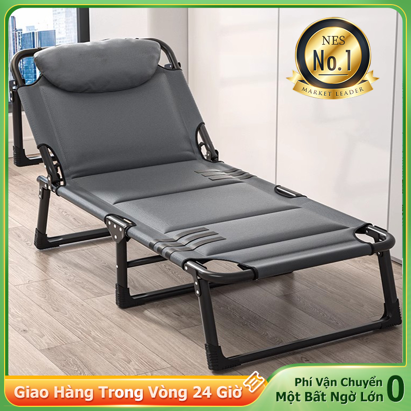 NES Giường gấp ngả lưng văn phòng phòng khách bệnh viện đi kèm đơn giản di động ngủ trưa giảm giá 50%
