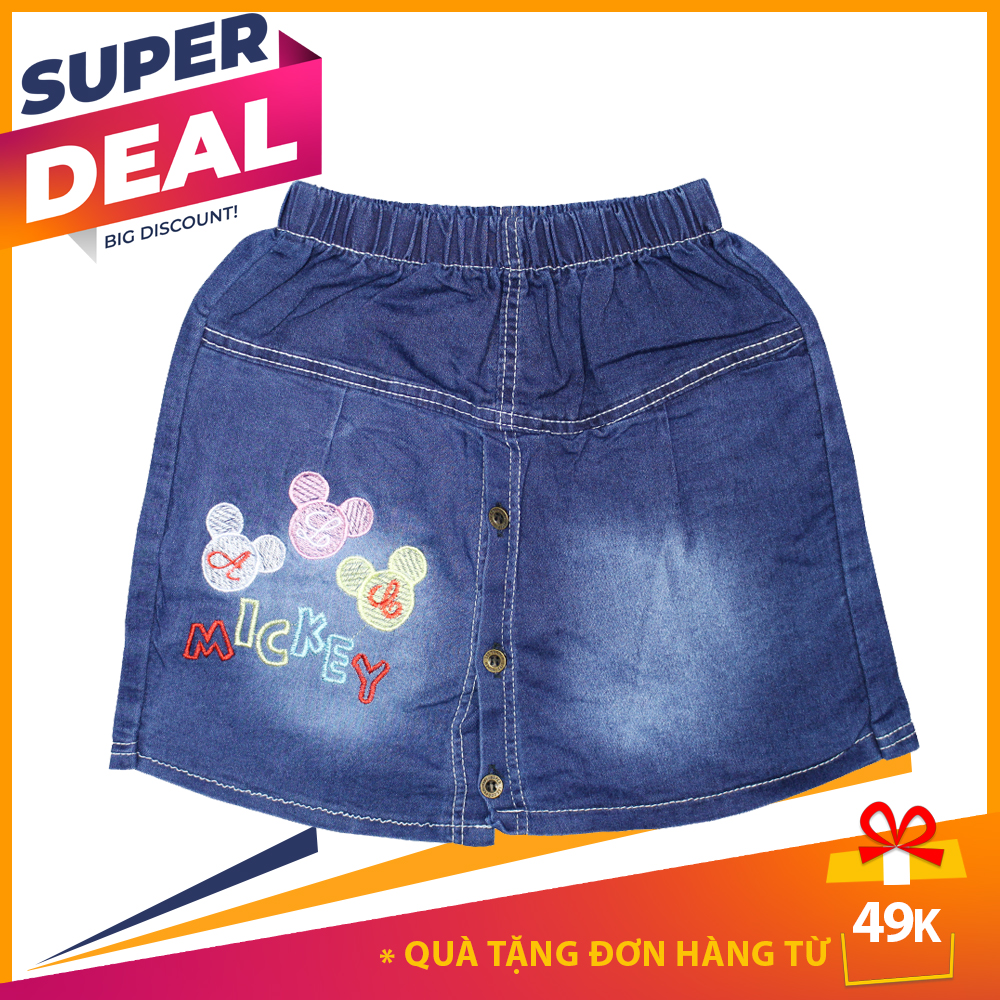 Quần váy jean bé gái - Mẫu ngẫu nhiên size 14-28kg