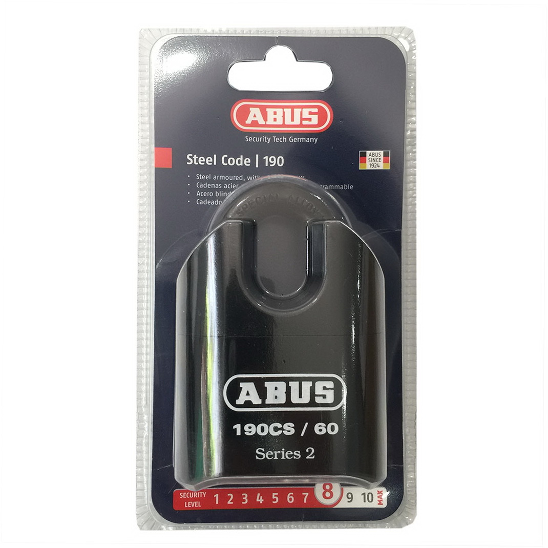 Ổ khóa số chống cắt abus 190cs/60 series 2 thân thép 60mm dùng chìa để đổi mật mã - tievn