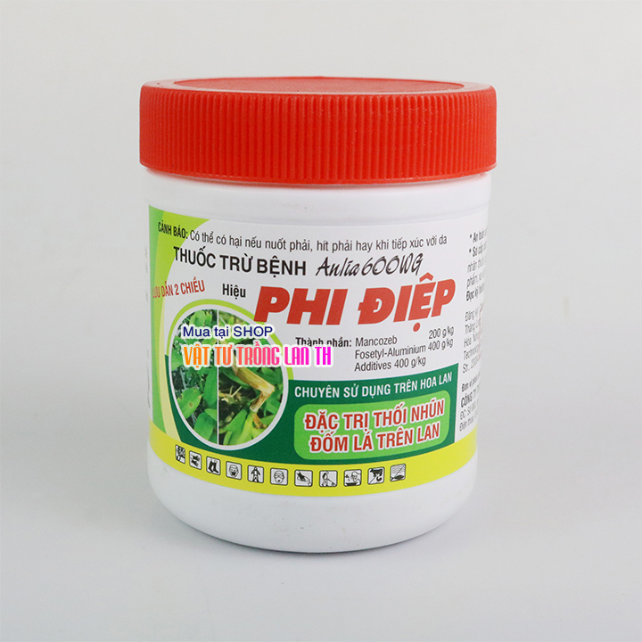 Đặc trị thối nhũn đốm lá cho lan Anlia 600WG lọ 100g