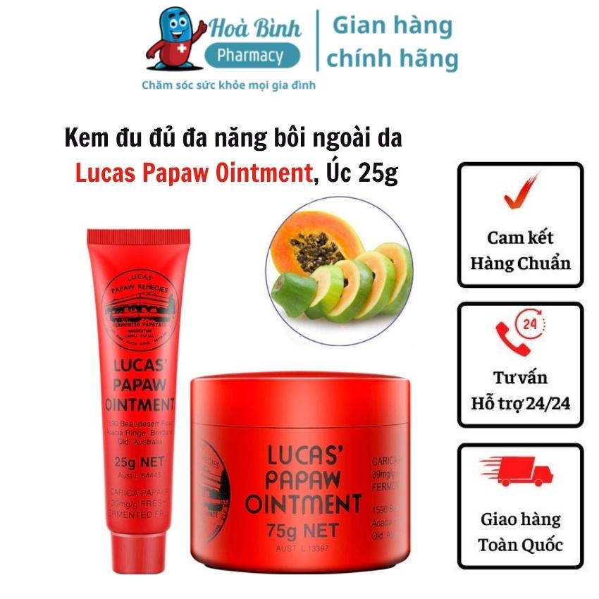 Kem đu đủ đa năng bôi ngoài da Lucas Papaw Ointment, Úc 25g