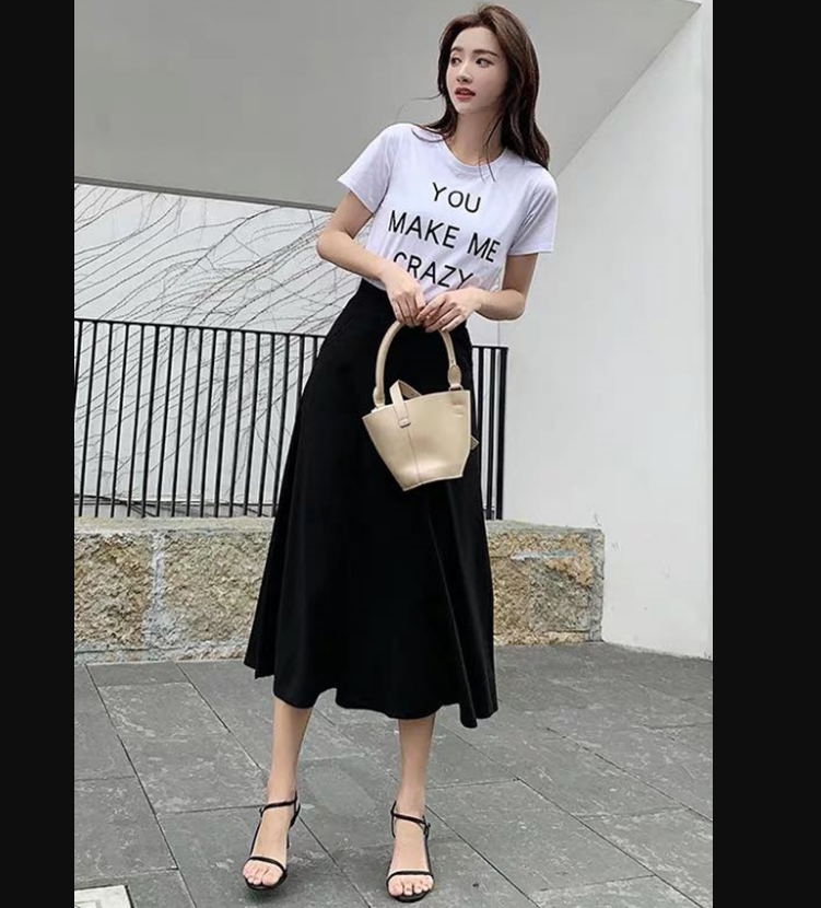 Chân váy xòe dài phong cách vintage - CHẤT ĐẸP