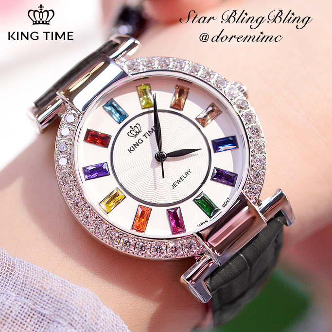 Đồng hồ nữ KING TIME Đính Đá Ruby Rainbow - Mặt to nổi bật, , Đồng hồ nữ hàn quốc, Đồng hồ nữ thời trang, Đồng hồ nữ chống nước, Đồng hồ nữ đẹp, Đồng hồ nữ thể thao 7