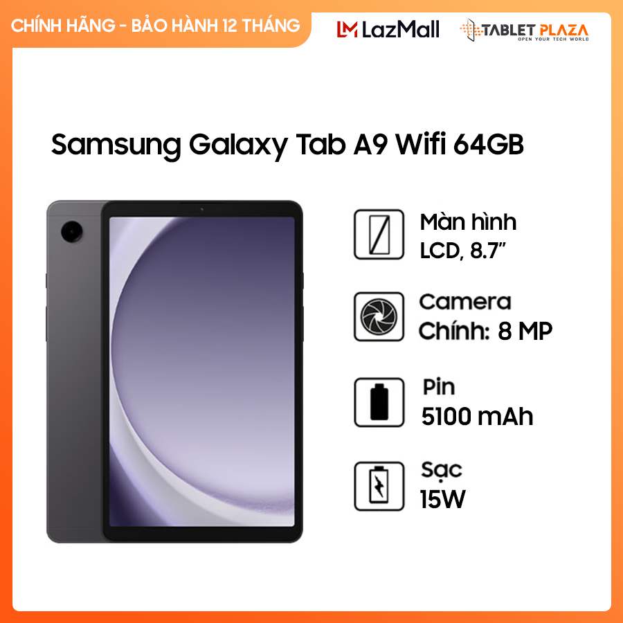 Máy tính bảng samsung galaxy tab a9 wifi 64gb