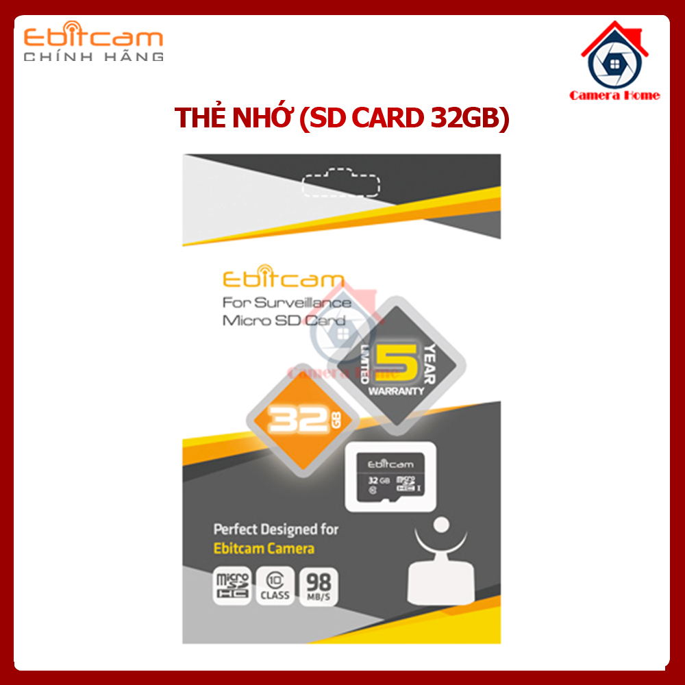 Thẻ nhớ ebitcam microsd 32gb - camera home