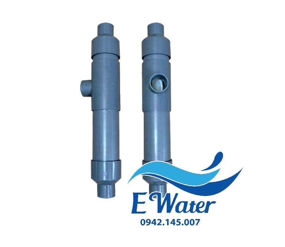 Thiết bị Venturi xử lý sắt trong giếng khoan D34 thân D60 - Ewater - Ejector trộn khí