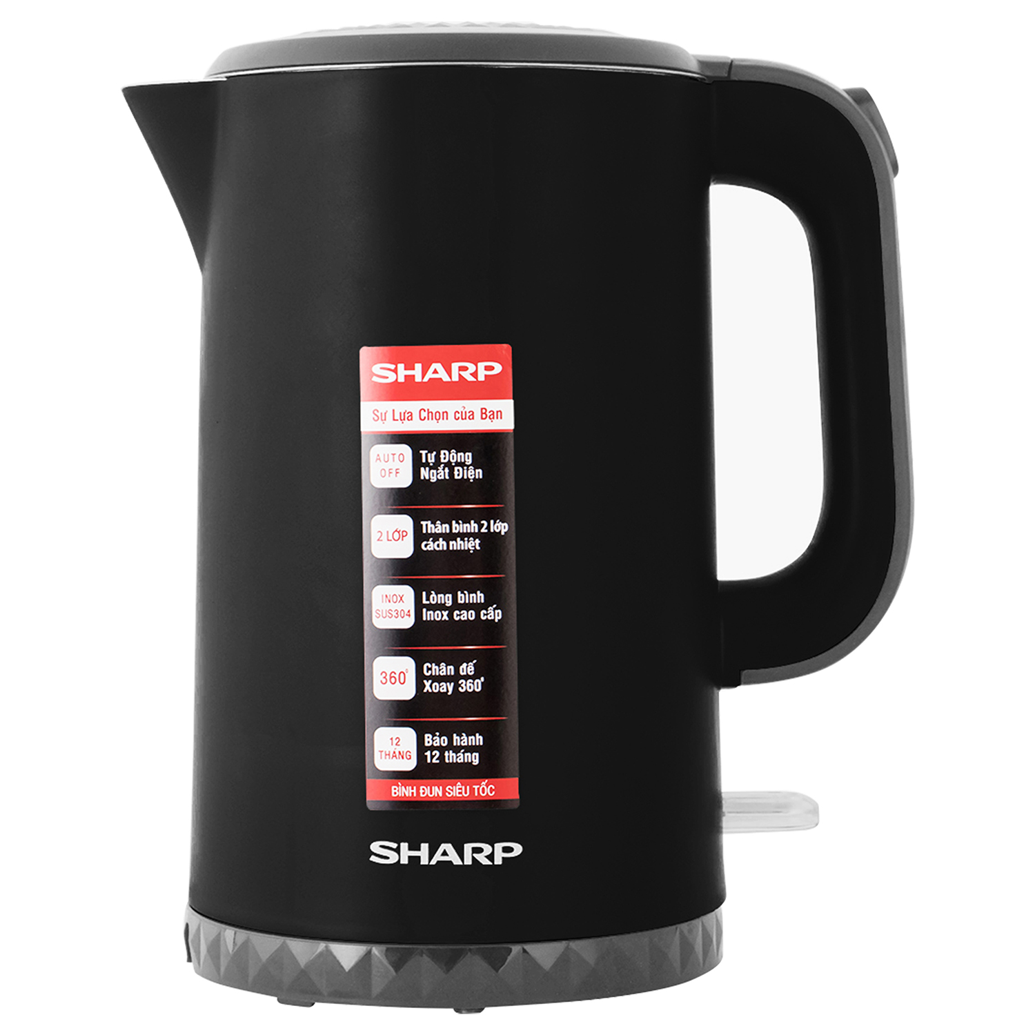 Bình đun siêu tốc sharp ekj-17evps 1.7 lít