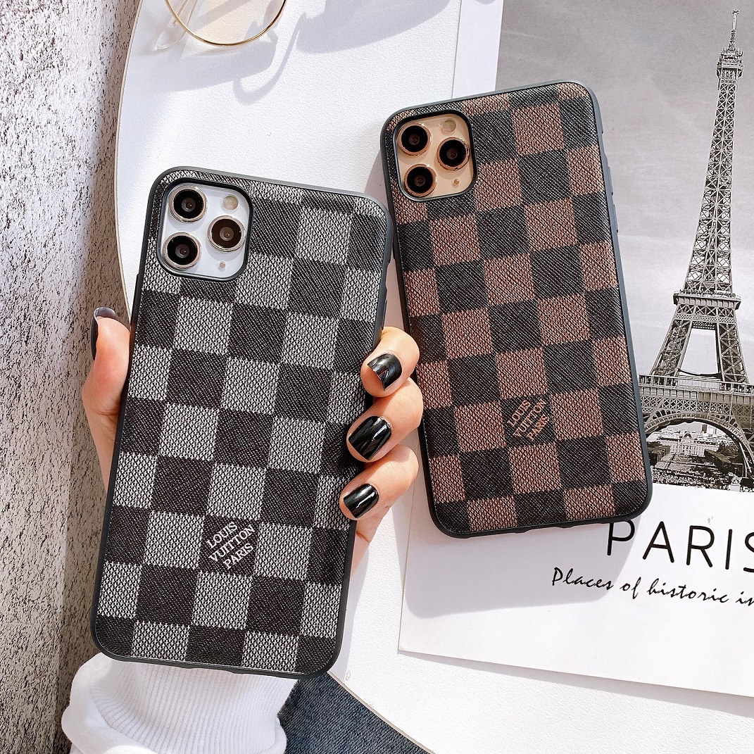 Ốp Lưng Da IMD Họa Tiết Caro