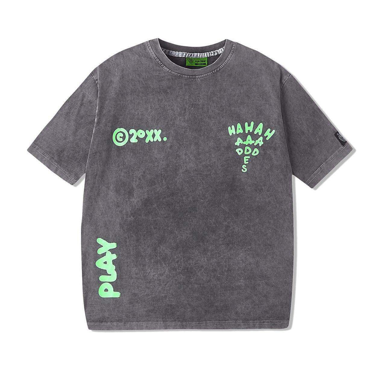 [HCM]Áo Thun Hades Play Màu Đen  Hồng  Xám Unisex Streetwear Streetstyle