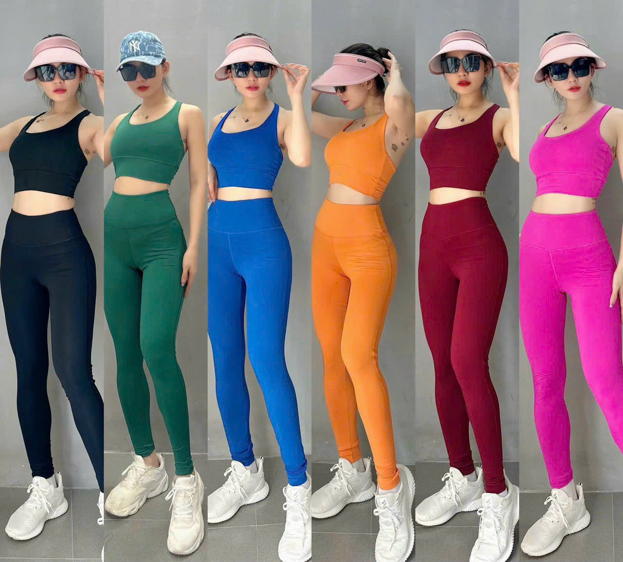 Bộ Đồ Tập Thể Thao Nữ Áo Bra Quần Dài Cao Cấp Tập Gym Yoga Aerobic Zumba Đi Chơi