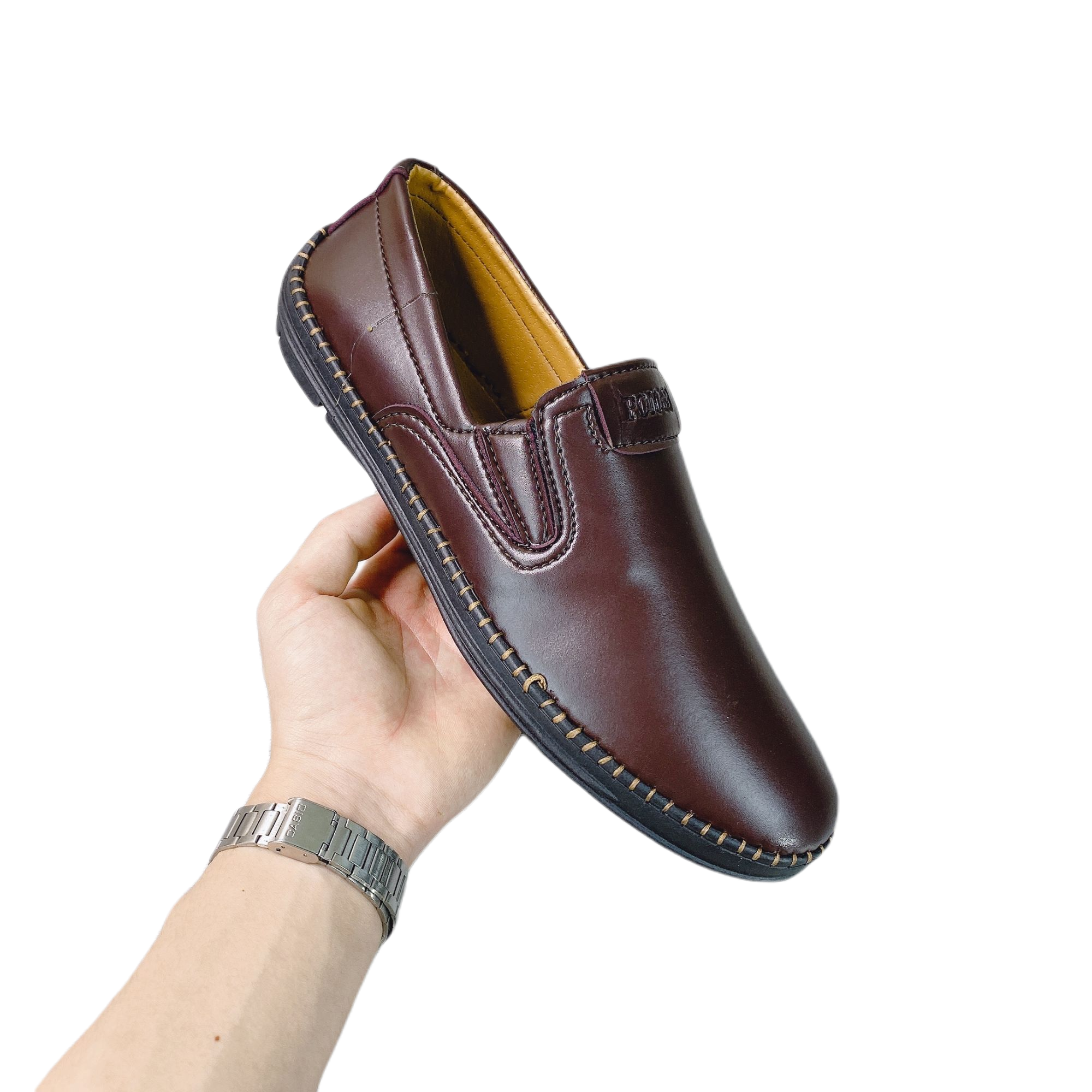 Giày lười nam boss da mềm chất đẹp - m587- atuni