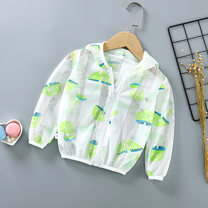 [ĐƯỢC CHỌN MẪU] Áo chống nắng cotton lưới cho bé 8-20kg hàng loại 1 nhẹ mát kèm mũ trùm rộng BBShine – AK018