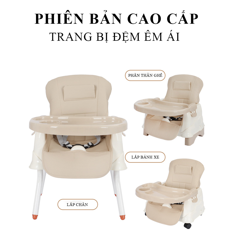 Ghế ăn dặm gấp gọn đa năng, ghế tập ăn cho bé cao cấp an toàn tiện dụng cho các bé Bảo hành 12 tháng 7 ngày lỗi đổi mới