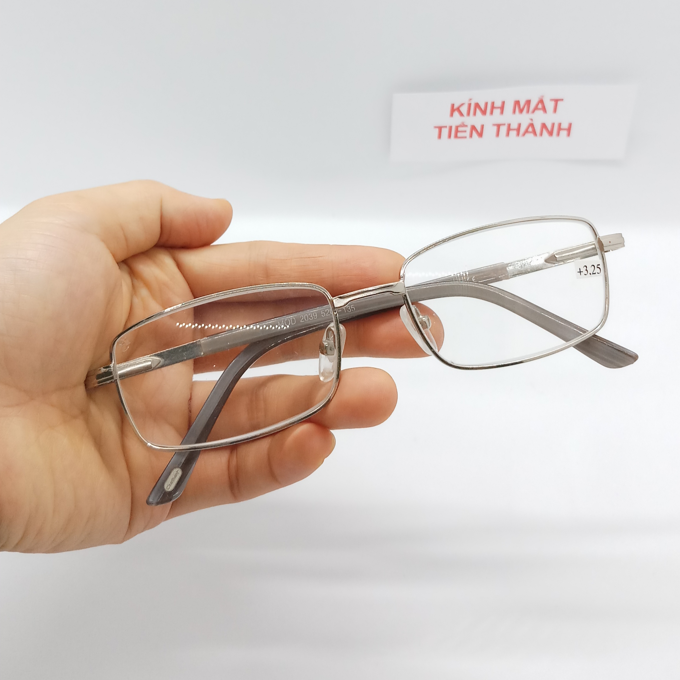 Mắt Kính Lão Lắp Sẵn Tròng Thủy Tinh Chống Xước Bền Đẹp V01 - Kính mắt Tiến Thành