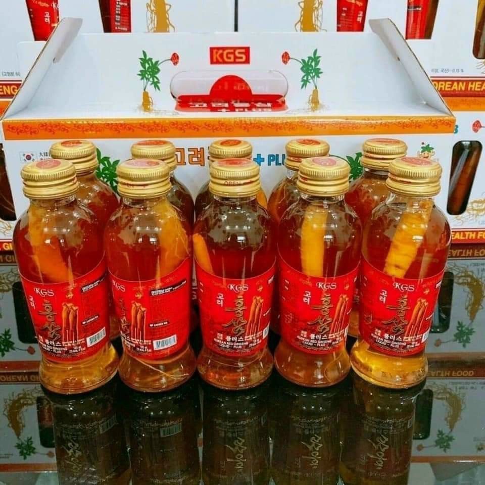 Nước sâm có củ kgs hộp 10 chai x 120ml