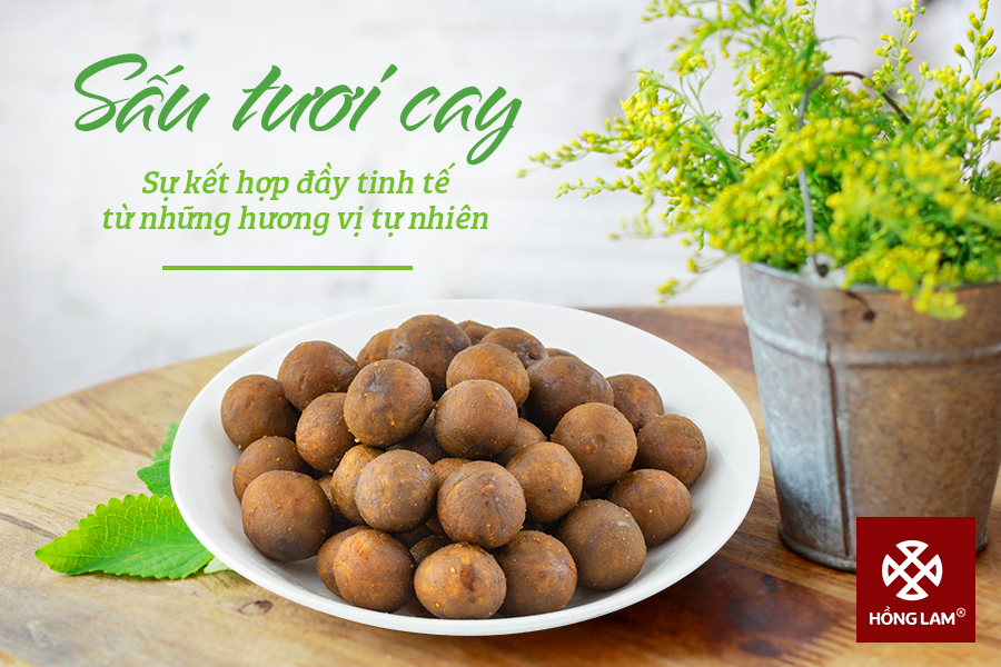 Ô mai sấu tươi cay hồng lam