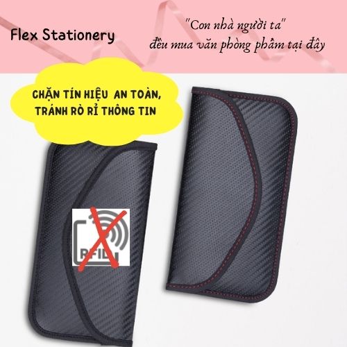 Túi faraday sợi carbon, chặn tín hiệu an toàn, bảo mật thẻ an toàn, chống rfid