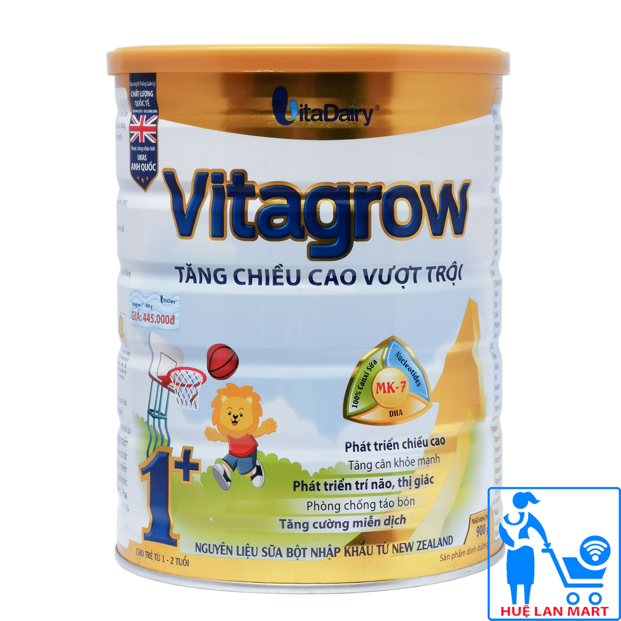 Sữa bột vitadairy vitagrow 1+ hộp 900g