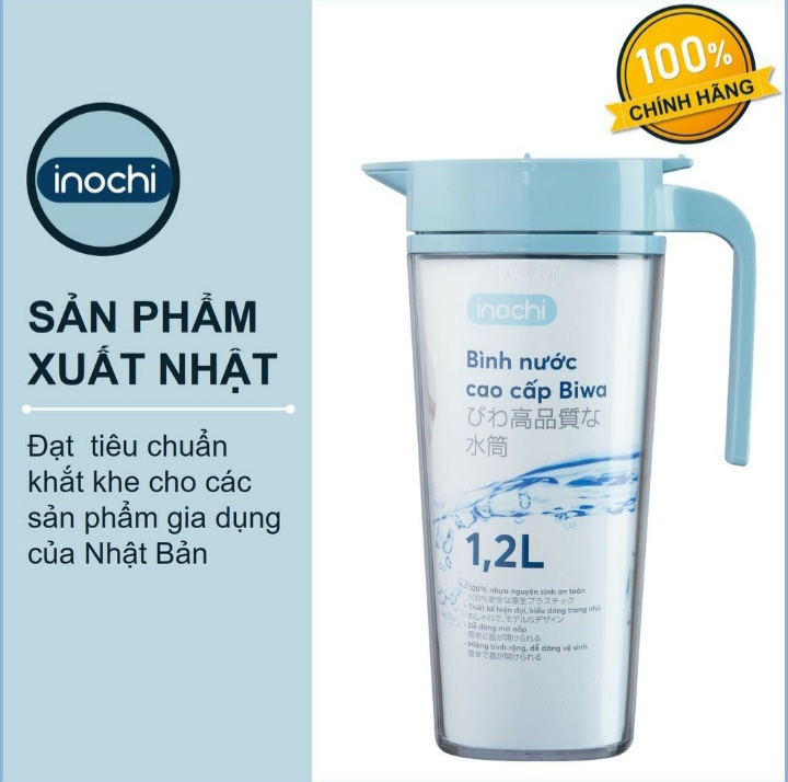 Bình nước cao cấp Biwa Inochi 1.2L
