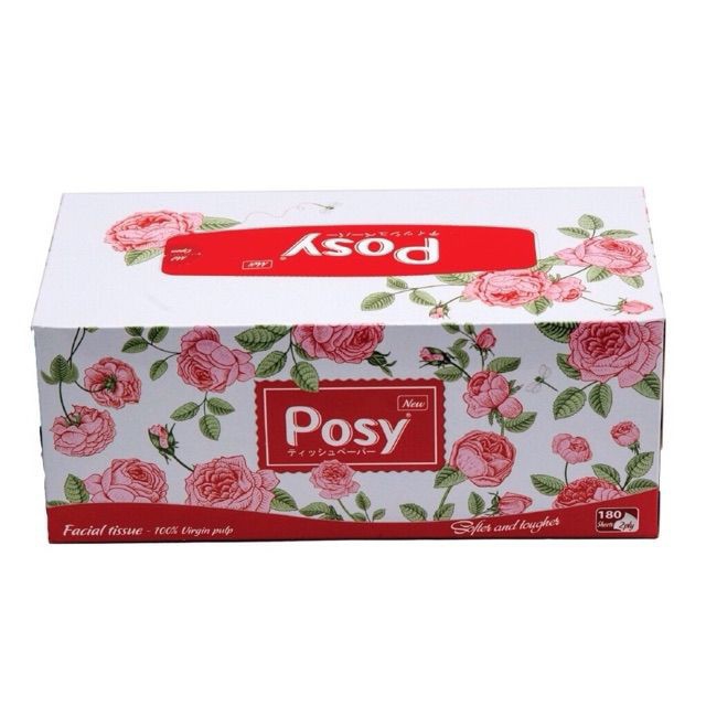 Giấy ăn lụa Posy hộp 180 tờ x 2 lớp