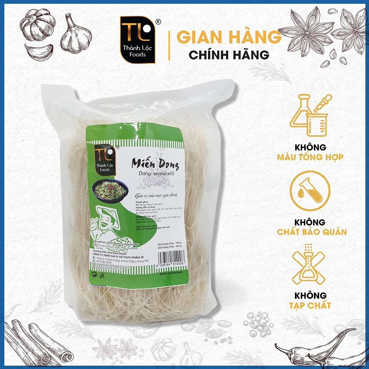 Miến dong g500g gia vị thành lộc