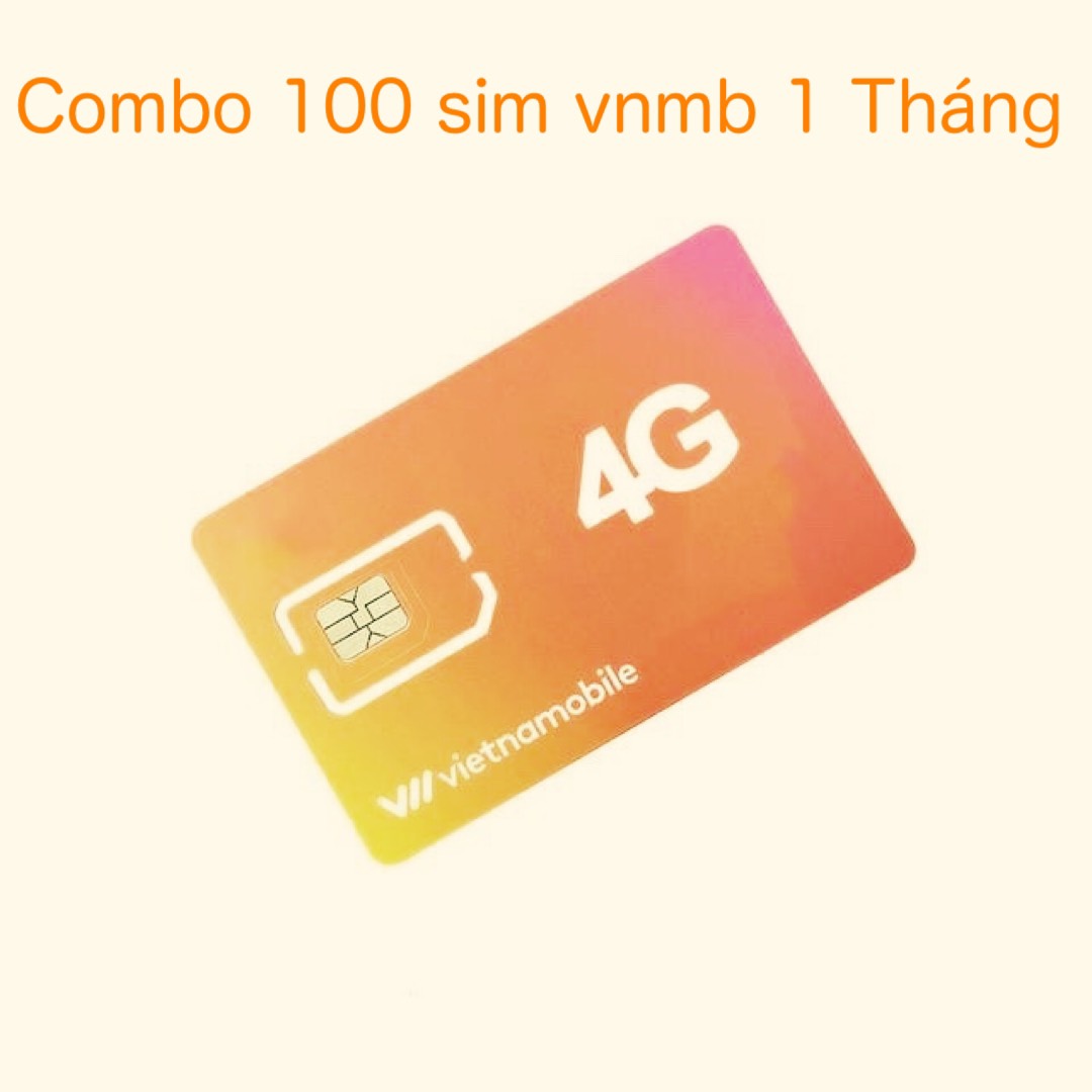 Combo 100 Sim Vietnamobile Hạn 1 Tháng