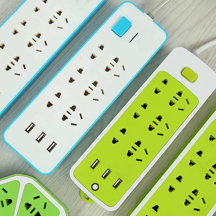 Ổ cắm điện 3 cổng usb 6 phích cắm , ổ điện đa năng