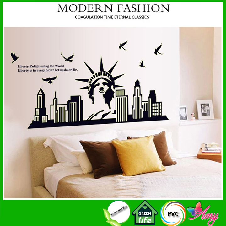 [HCM]Decal dán tường Dạ quang New York DDQ005 ( 60 x 160 cm)