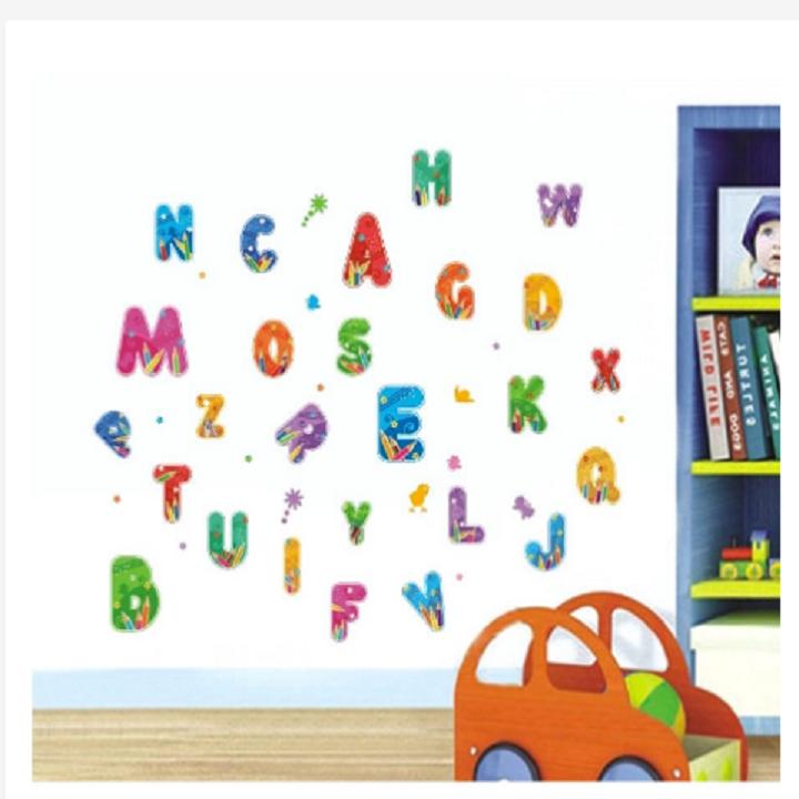 Decal dán tường chữ cái