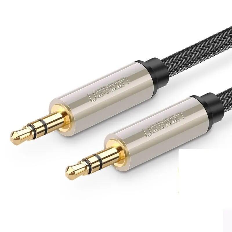 Ugreen 10605 3m màu xám cáp âm thanh 2 đầu 3.5mm dương cao cấp av125