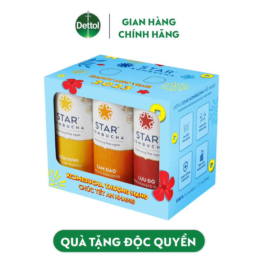 Kombucha Lốc mix 6 Combo Best Seller TẾT