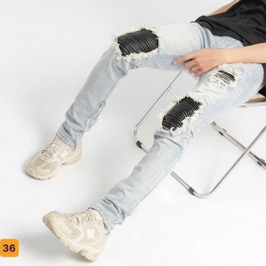 [HCM]Quần Jean Nam Jean Nam Đẹp Quần Bò Nam Rách Chất Vải Đẹp Phom Dáng Body Không Xù Không Bai Màu ( Hình Thật Có Kèm Video) Thời Trang Phong Cách NGÂN SHOP MS37