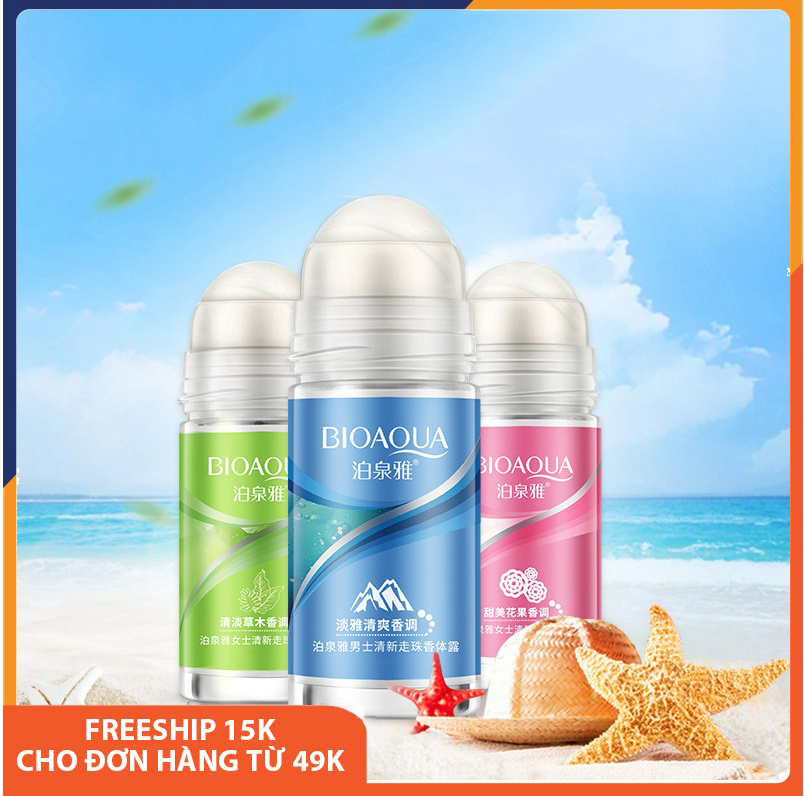 Lăn khử mùi hôi chính hãng Bioaqua khử mùi hôi, luôn khô thoáng, mùi thơm, lăn nách khử mùi hôi Melystore giá rẻ SPU055