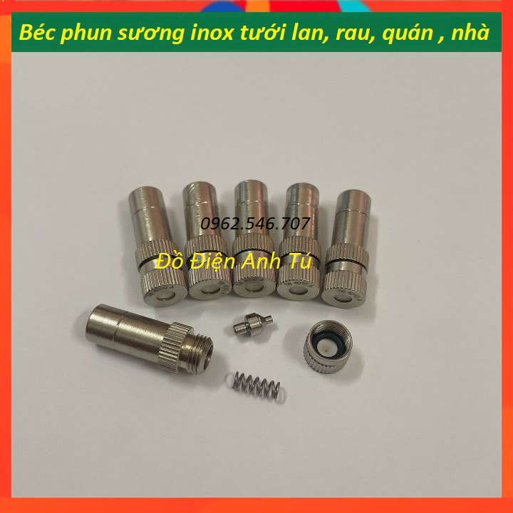 Béc phun sương inox số 1,2,3,4,5,6,7,8 tưới lan/rau/ hoa