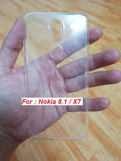 Ốp lưng dẻo trong suốt điện thoại Nokia 8.1 / X7