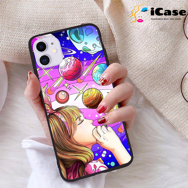 Ốp lưng iphone 11 viền dẻo tpu bst purple
