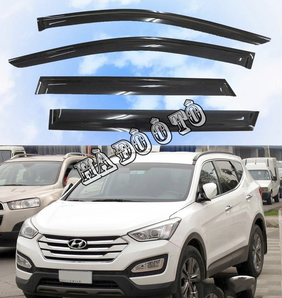 Vè Mưa Santafe 2013 2014 2015 2016 2017 2018 - Viền Che Mưa Cánh Cửa Hyundai Santafe